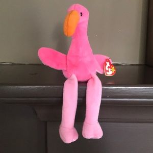 1995 Pinky Beanie Baby (flamingo)